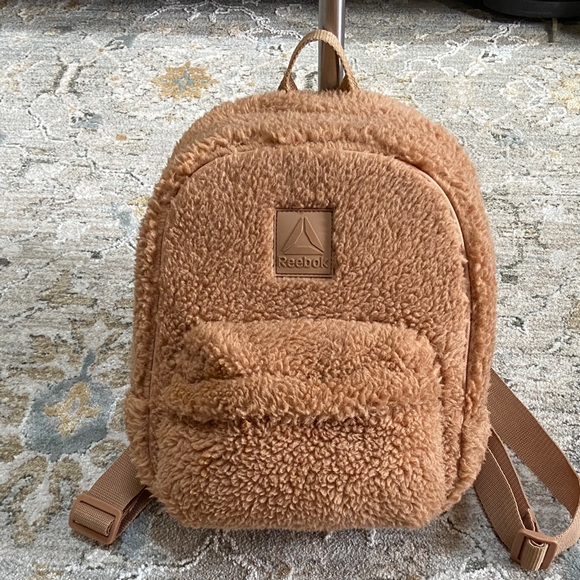 Reebok Tan Fleece Mini Backpack - Picture 1 of 11